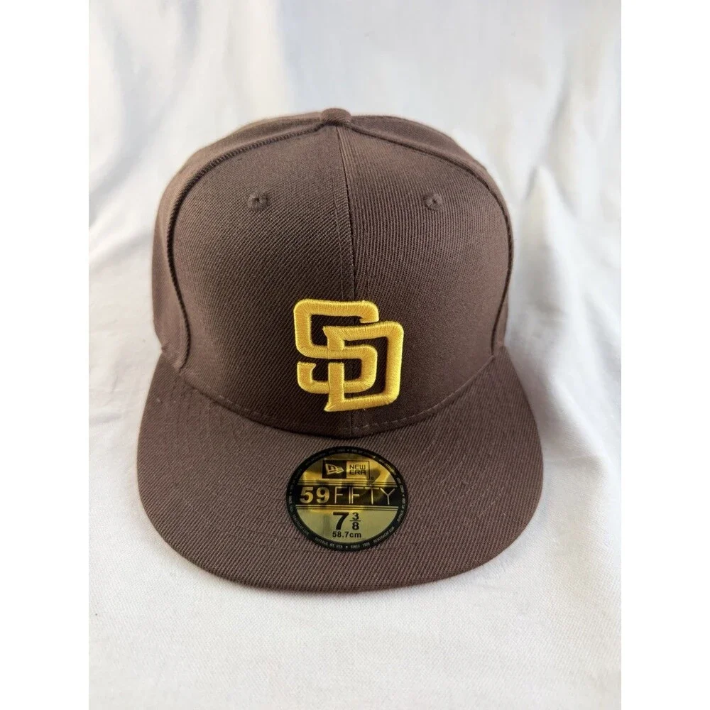 New Era 59FIFTY San Diego Padres Brown Fitted Cap 7 3/8 58.7cm